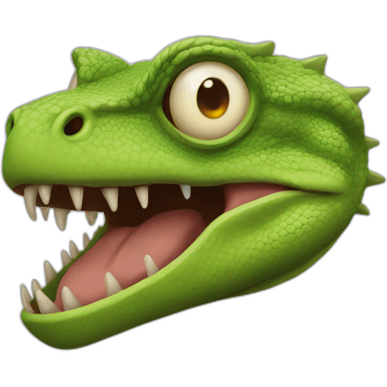 Lizard scary emoji