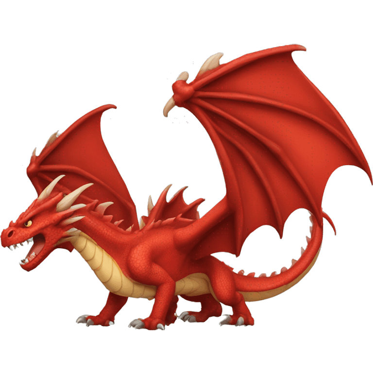 red ferocious dragon emoji