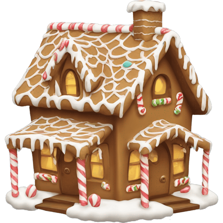 cute gingerbread house emoji