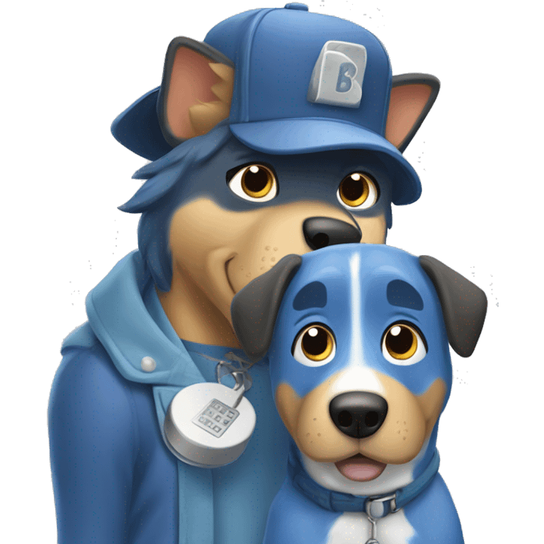 Bluey and bingo cartoon emoji