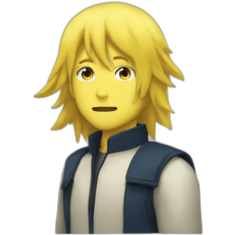 Minato kamikaze yellow hair emoji