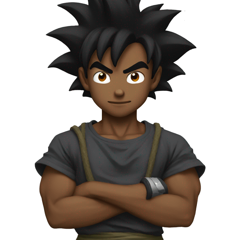 Black goku emoji