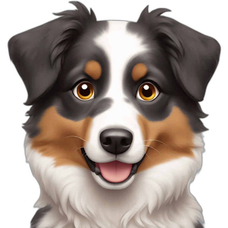 Cute little Australian Shepherd emoji