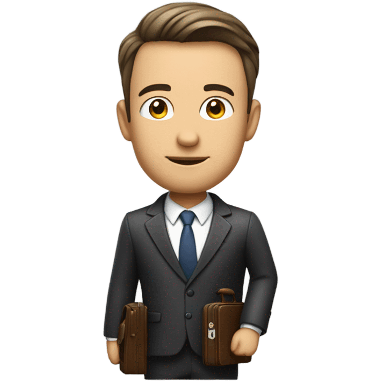 Businessman side view emoji