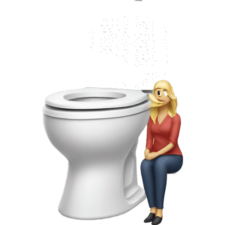 Skibidi toilet with women emoji