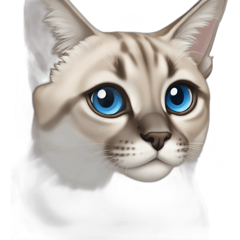 lynx-point-siamese-cat-blue-eyes emoji