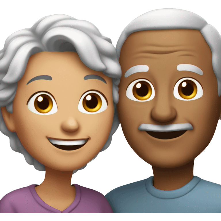 Old man love emoji