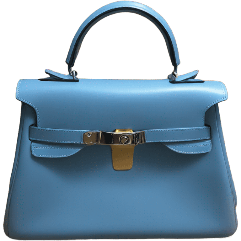 Hermes blue bag emoji