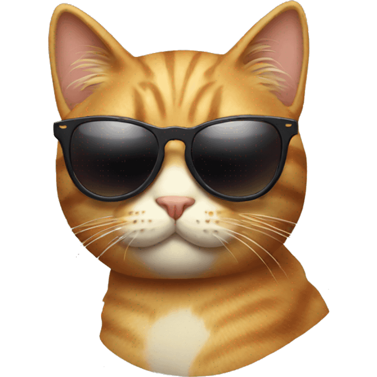 Cat with sunglasses emoji