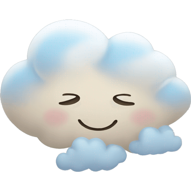 lovely cloud emoji emoji