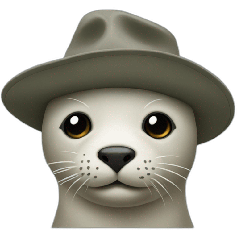 seal wearing a hat emoji