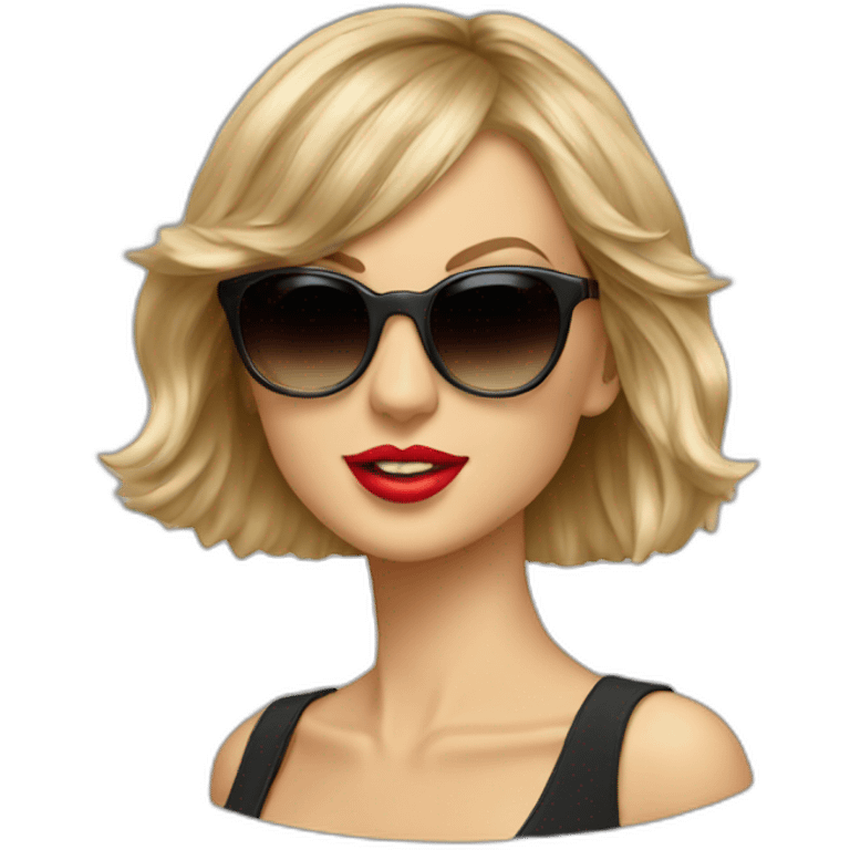 taylor swift with sunglasses emoji