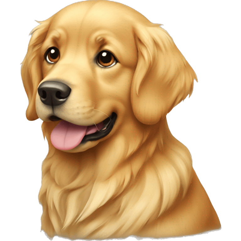 Golden retriever dog emoji