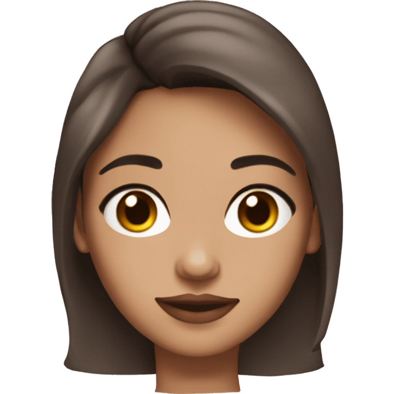 I want a brunette girl with light mixed skin who wears makeup emoji