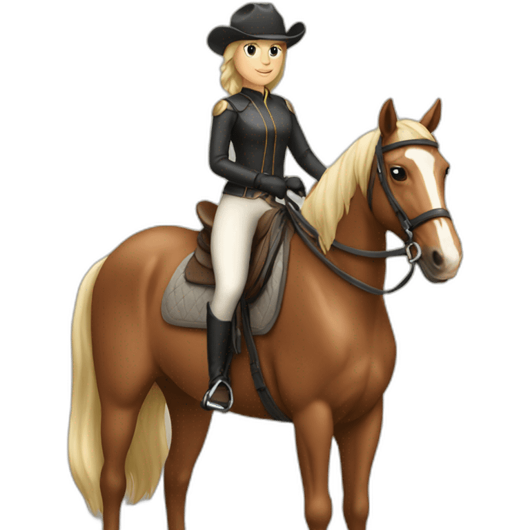 Horse rider emoji