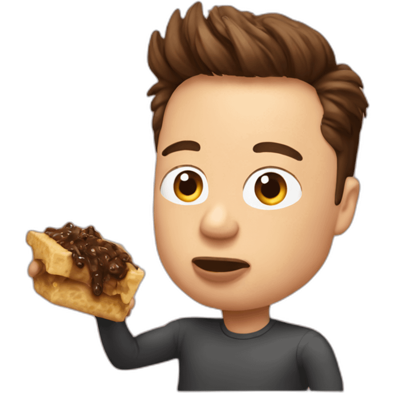 elon musk eating poop emoji