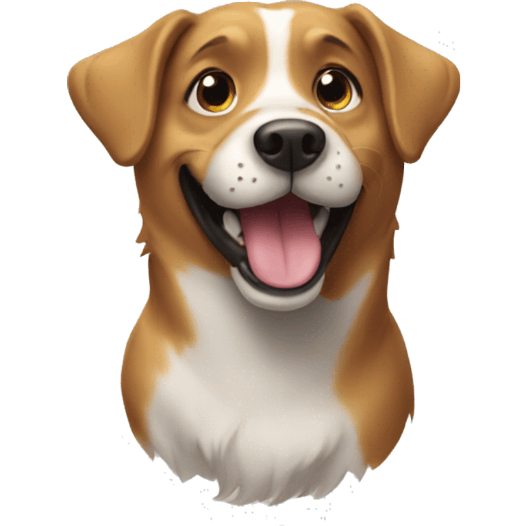 Dog happy emoji