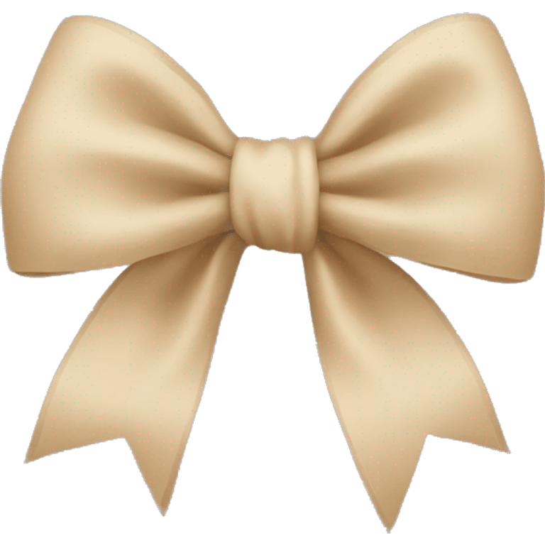 Beige bow emoji