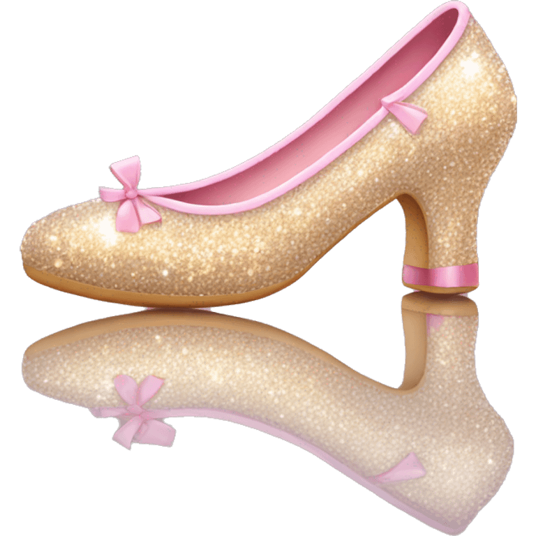 Sparkly ballerina shoes  emoji