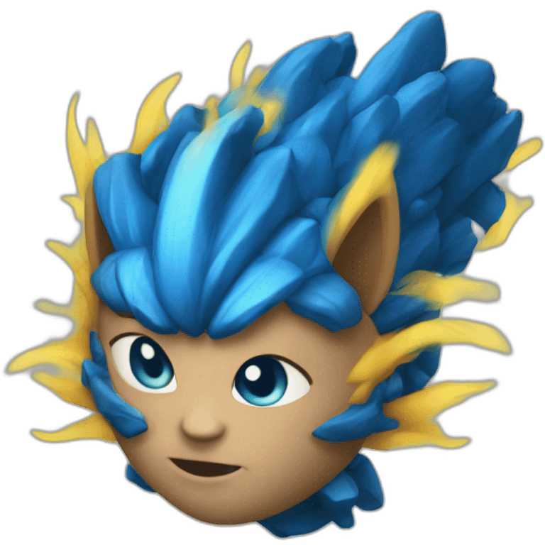 feu bleu emoji