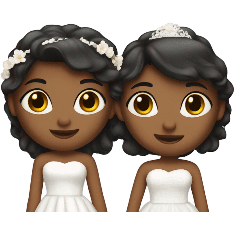 2 girls getting married  emoji