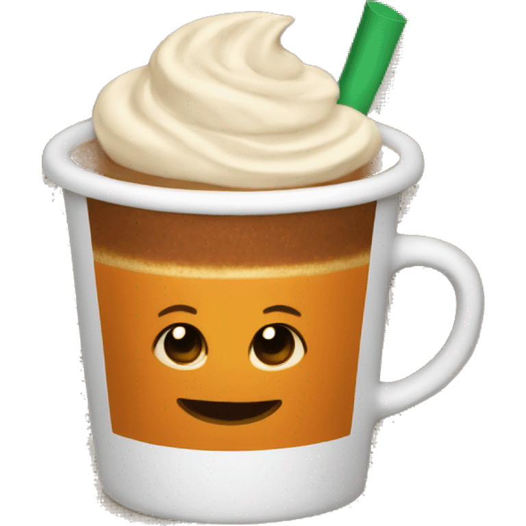 Pumpkin spice latte emoji