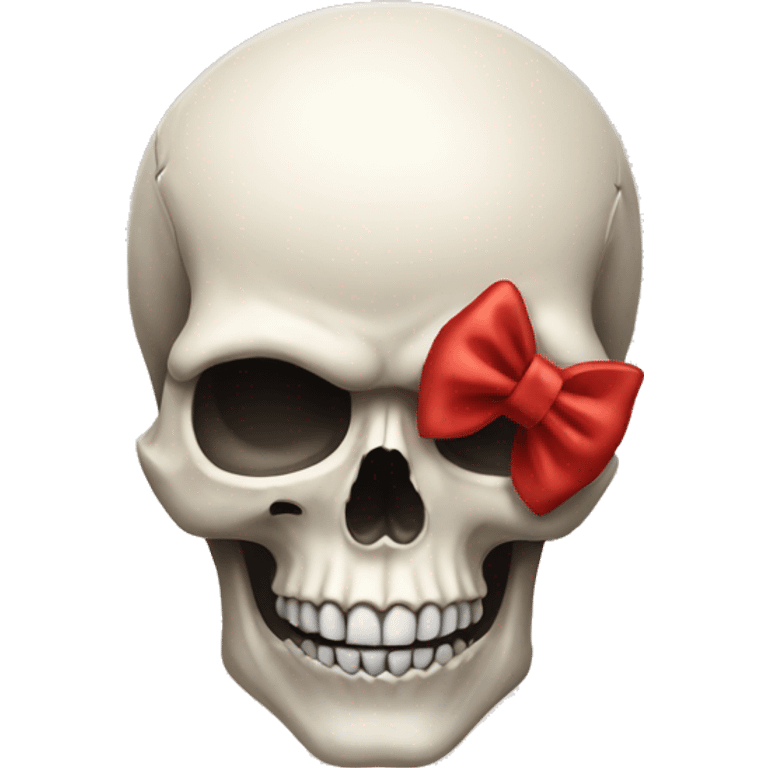 Skull with bow emoji