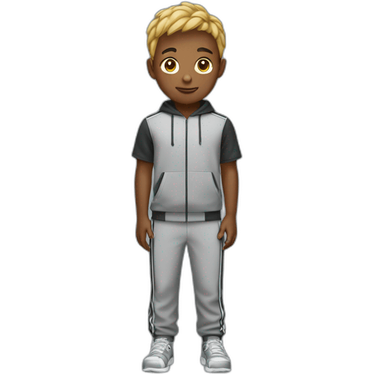 boy wearing a tracksuit full body emoji