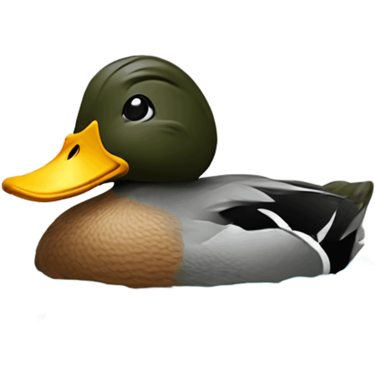 Just a dabbling duck in the creek of crypto currency  emoji