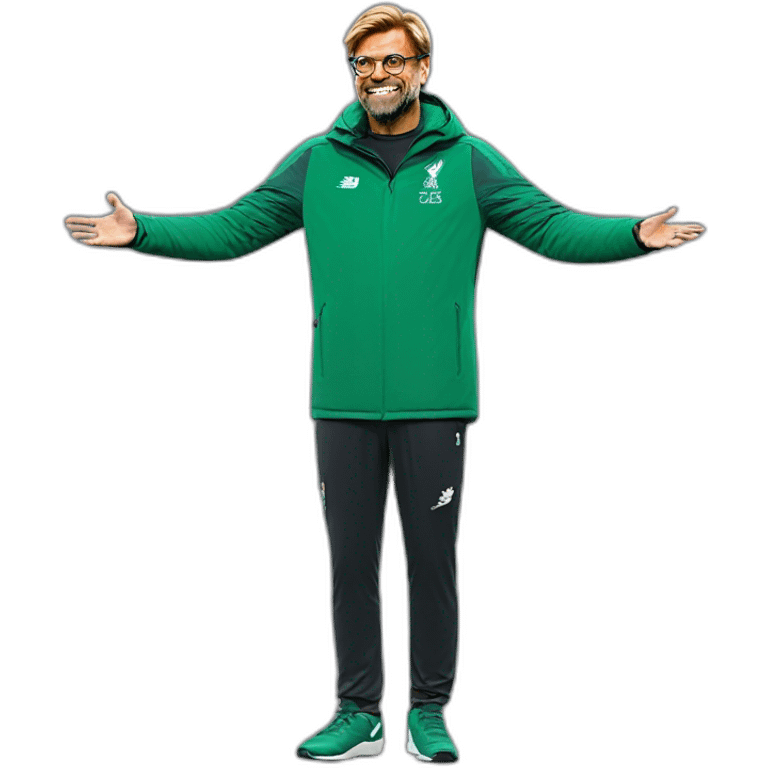 Jurgen Klopp shoulder shrug don't know emoji