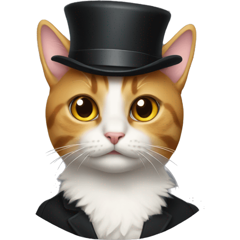 cat with tophat emoji