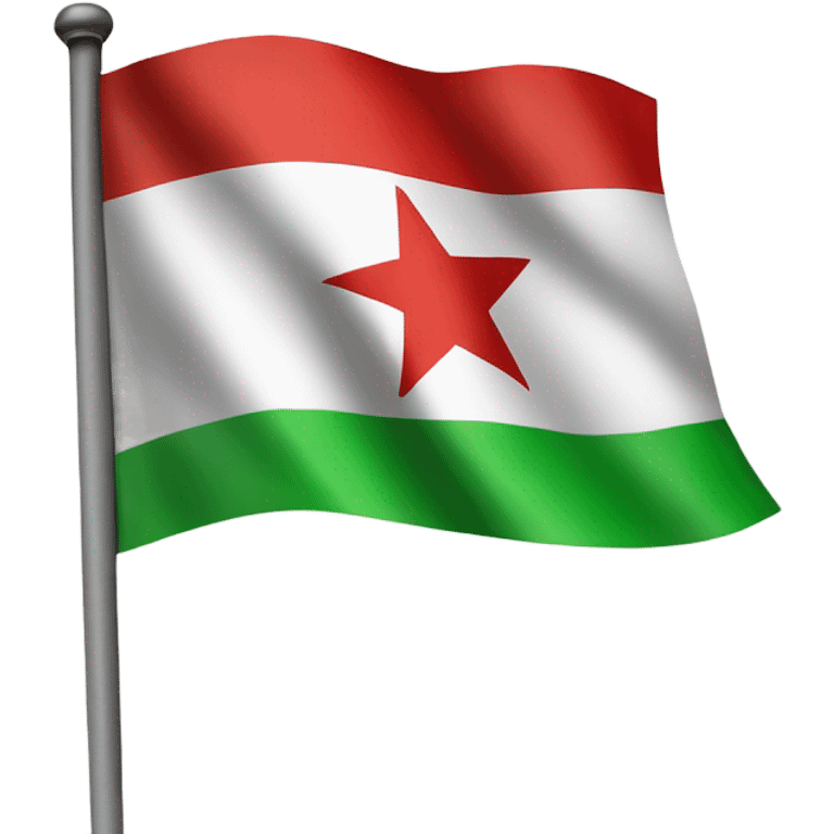 Flag of the Syrian revolution  add one more red star  emoji