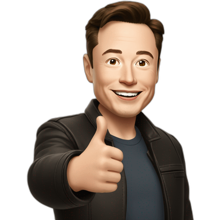 Elon Musk Thumbs Up emoji