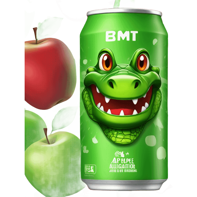 Apple Alligator Energy Drink can emoji