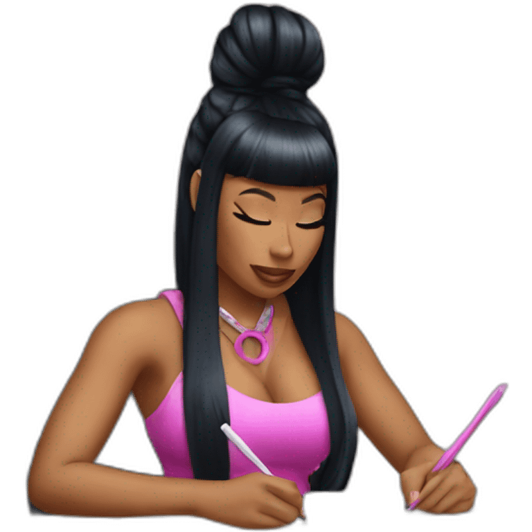 Nicki minaj writing emoji