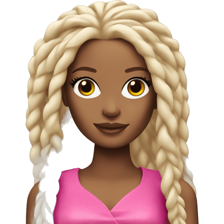 Barbie with dreads emoji