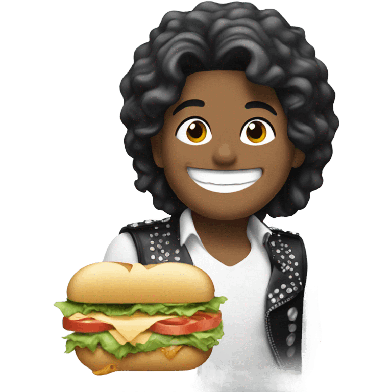 Michael Jackson eating a sandwich  emoji