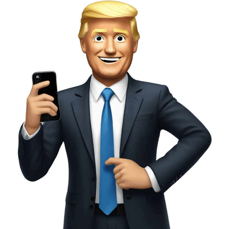 Trump on TikTok app emoji