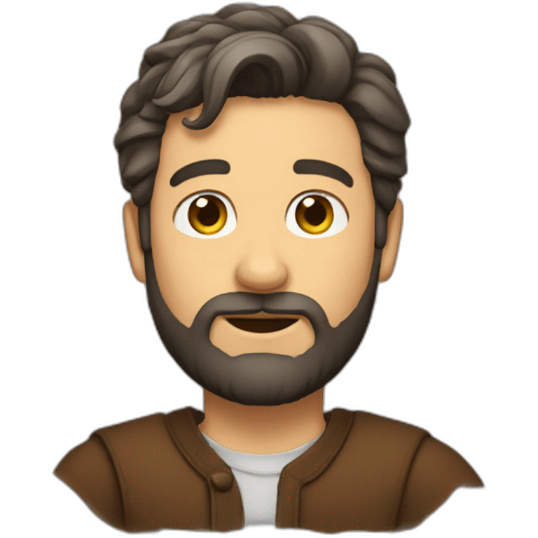 beard male narrator emoji