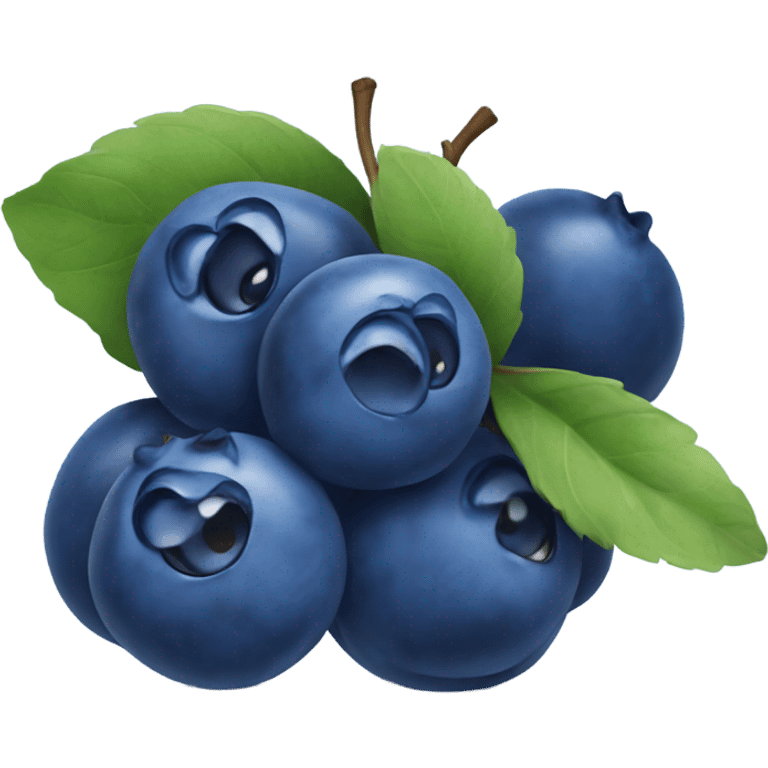 blueberry related emoji