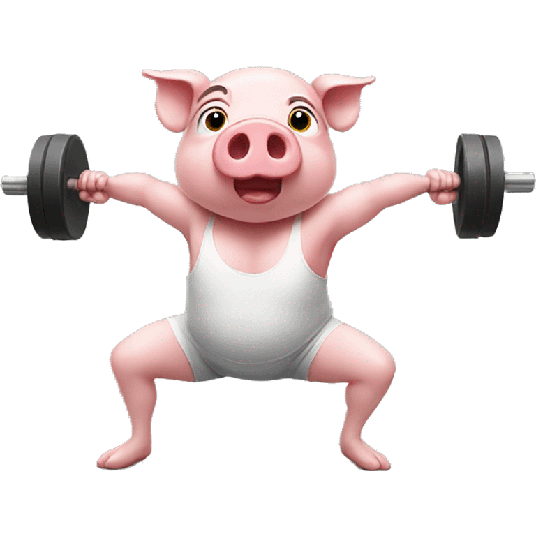 Pig work out emoji