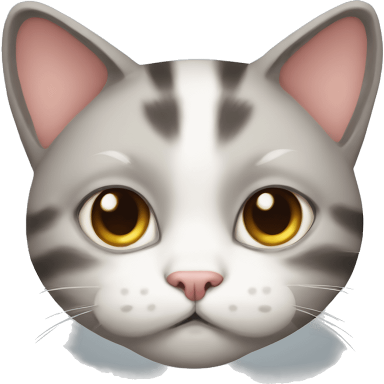 Cute cat face fat cat emoji