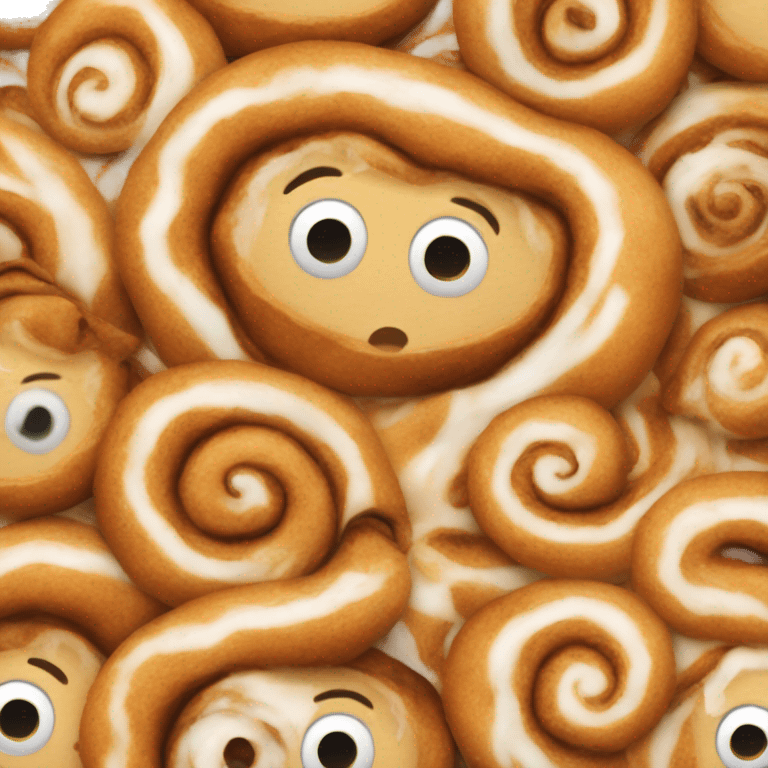 A cinnamon roll emoji