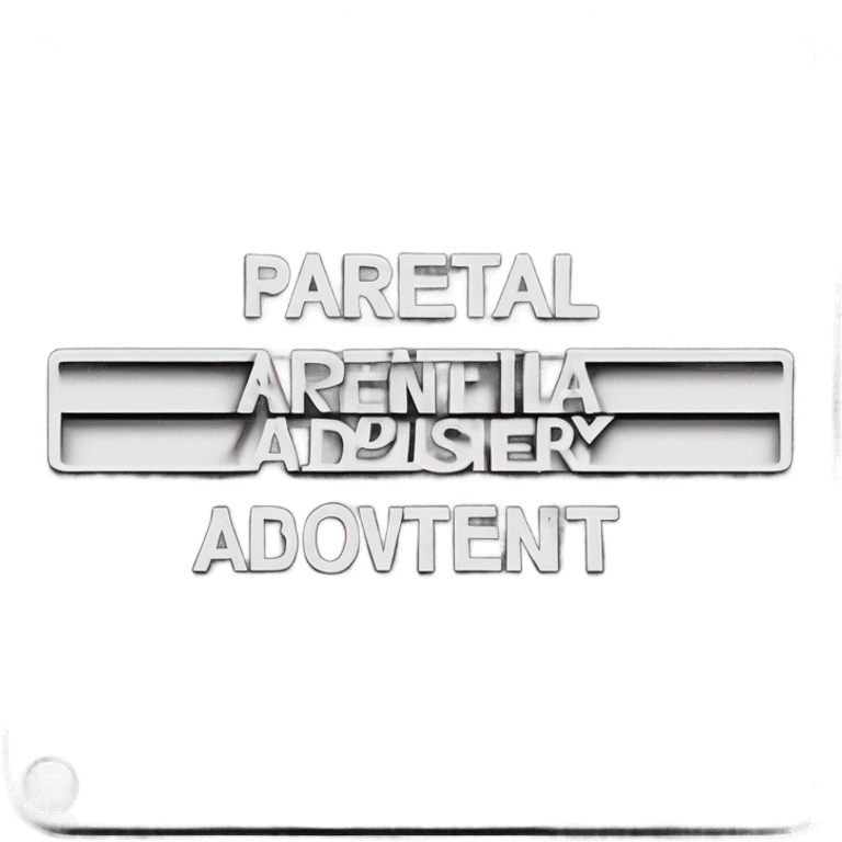 parental advisory explicit content symbol emoji