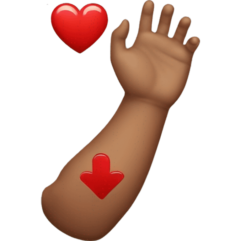 arm donating blood emoji emoji