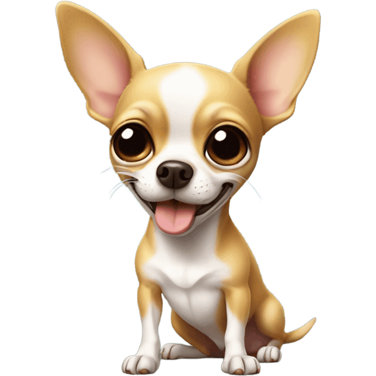 Chihuahua blowing kiss emoji