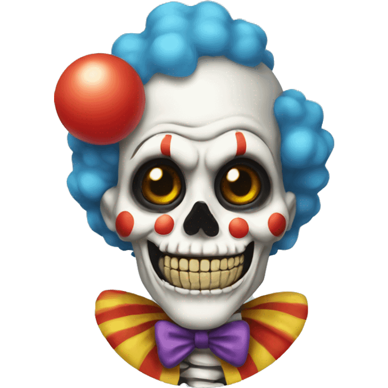 Clown skeleton emoji