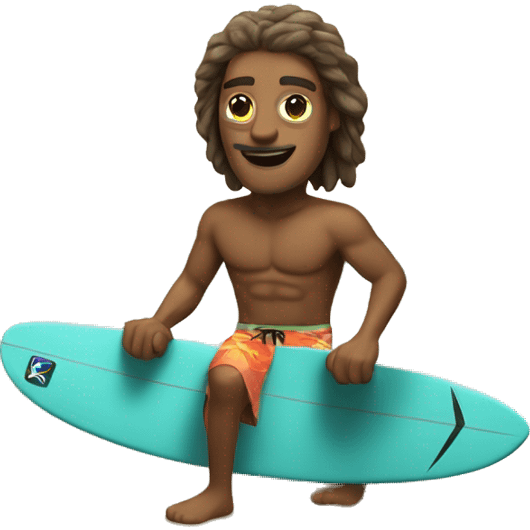 Surfer in paradise emoji