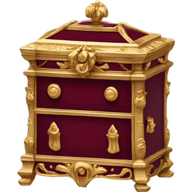 Regency jewelry box maroon color  emoji