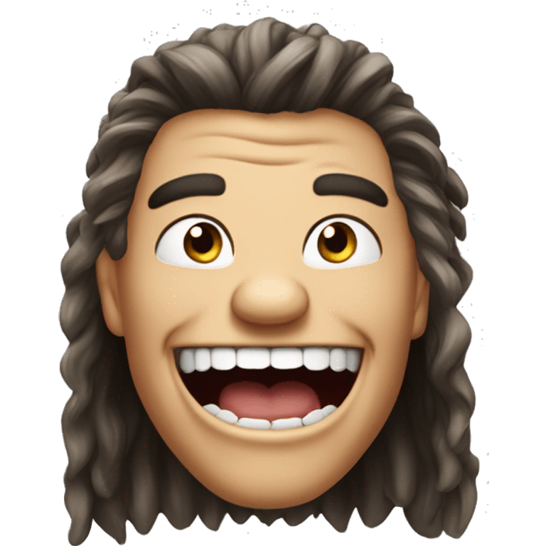 laughing bully  avec des cheveux emoji emoji